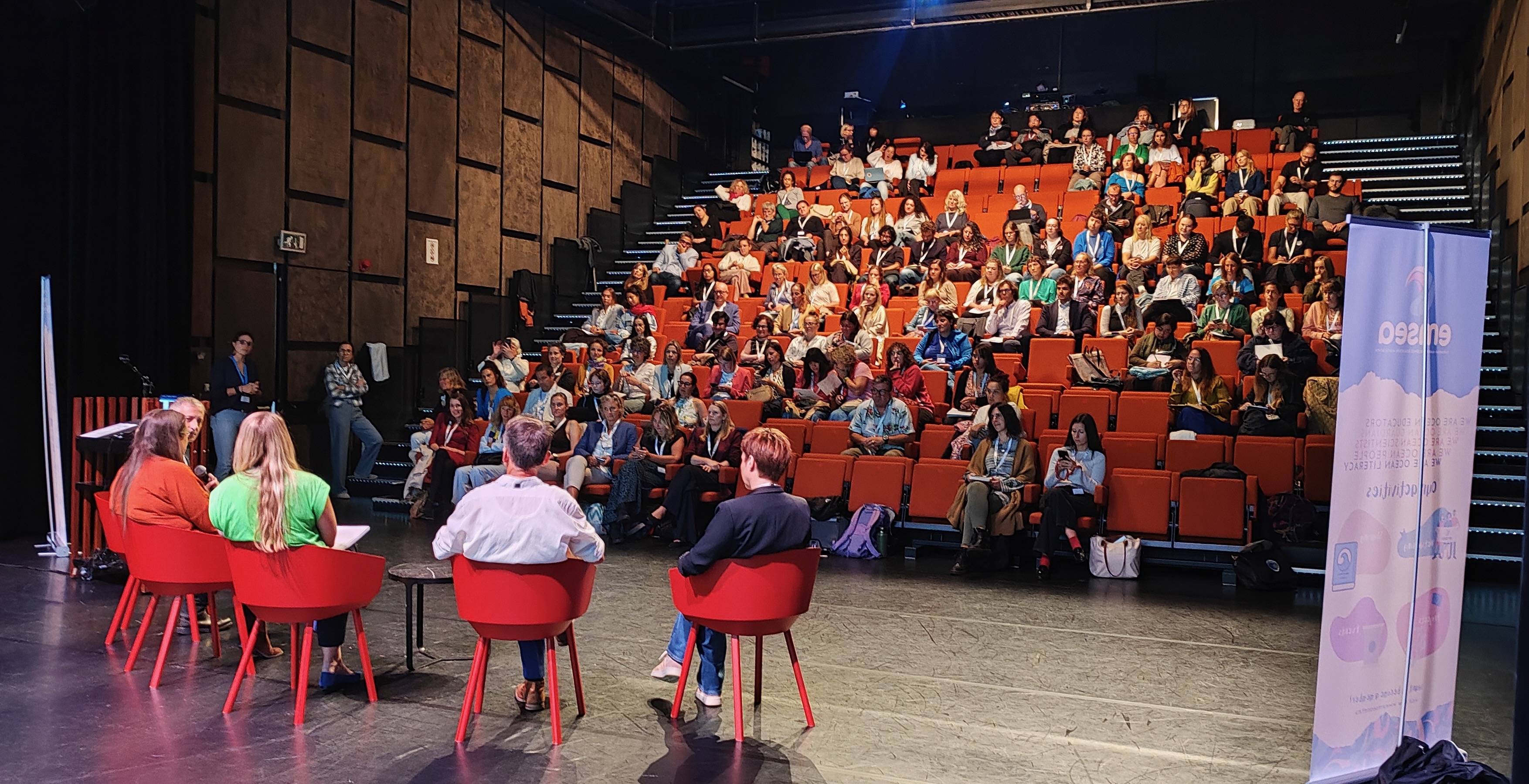 picture of the panel overlooking the audience
