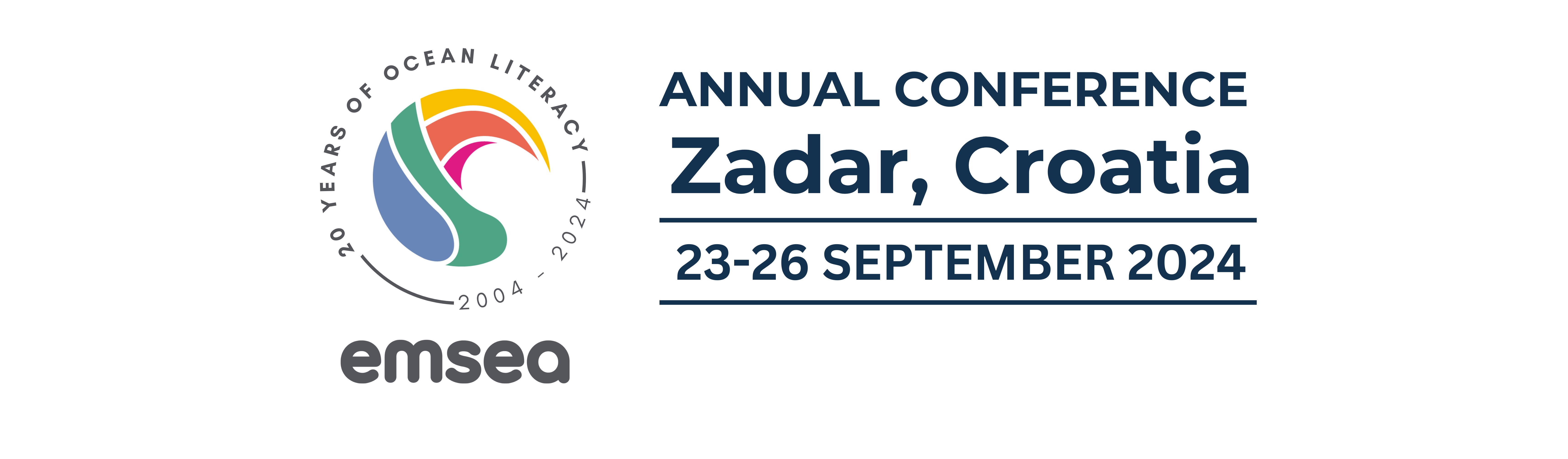 EMSEA logo and conference date (23-26 September) and place (zadar, Croatia)